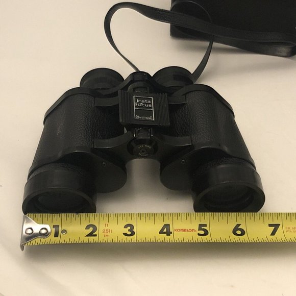 Vintage 60s Bushnell Ensign Binoculars 7x35 Insta Focus Case For Parts Repair - Picture 14 of 16